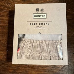 NIB HUNTER Greige Tall Boot Socks Size M (5-7)